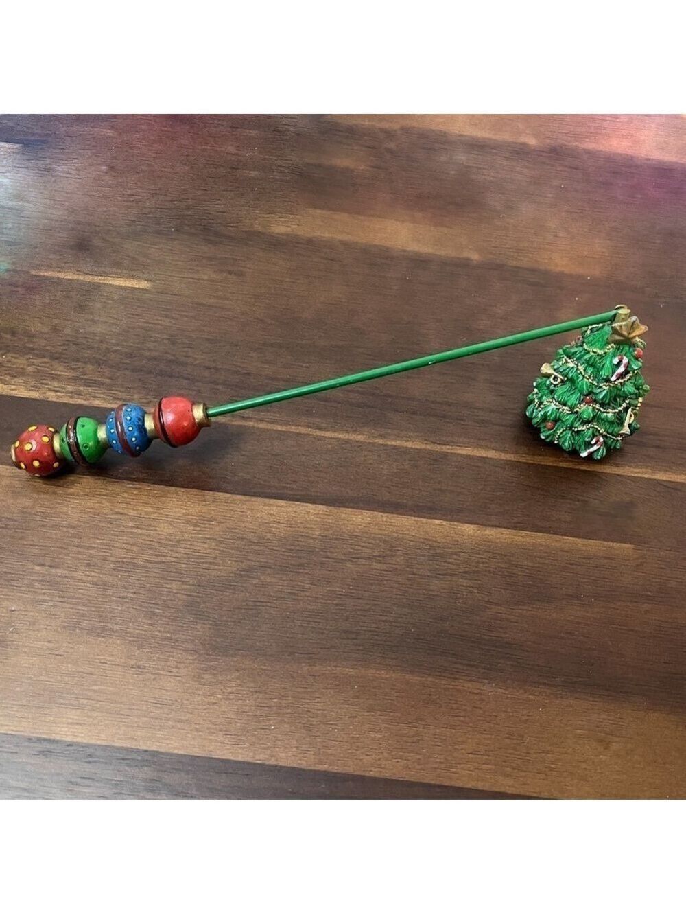 Vintage Decorated Christmas Tree Candle Snuffer